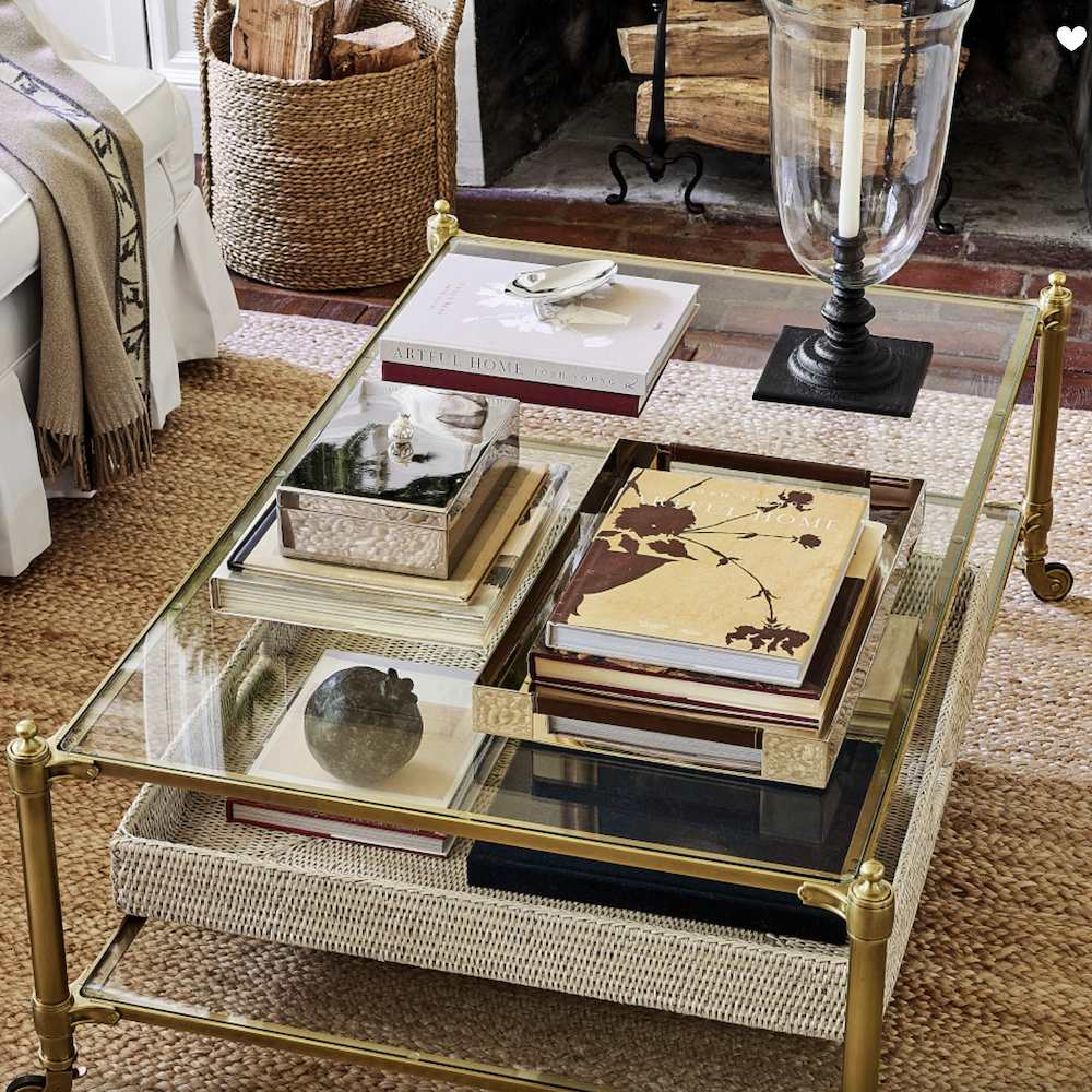 W-S Home coffee table - stylish living room furnishings styled by Josh Young.