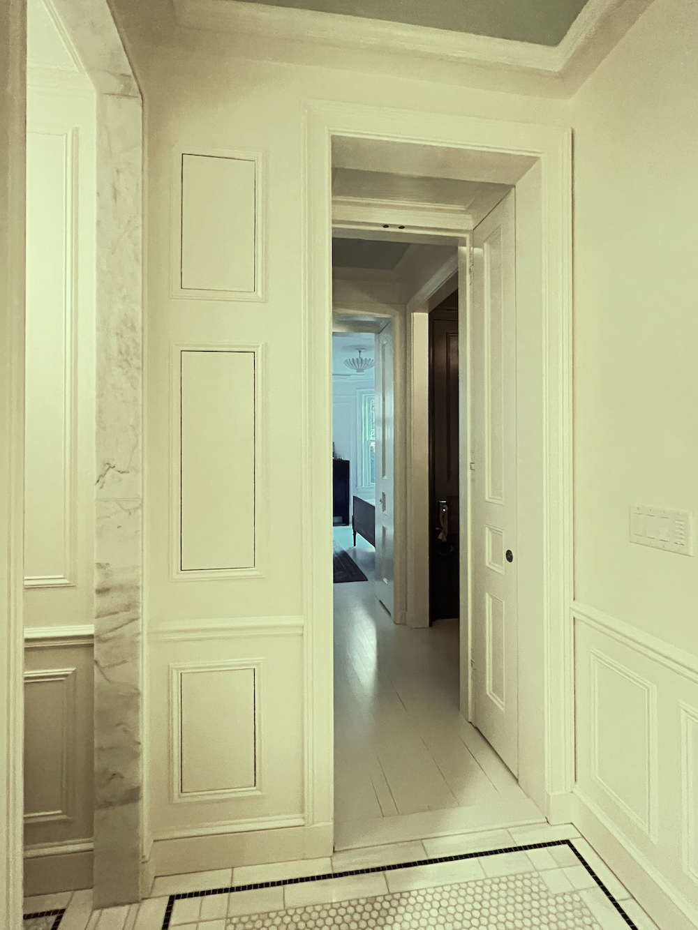 Bathroom towards bedroom