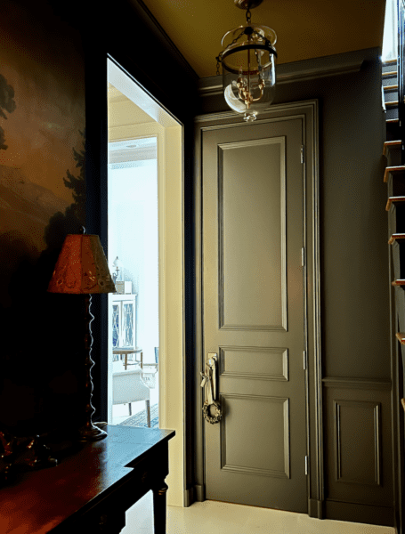 Lower level door - Benjamin Moore Knoxville Gray