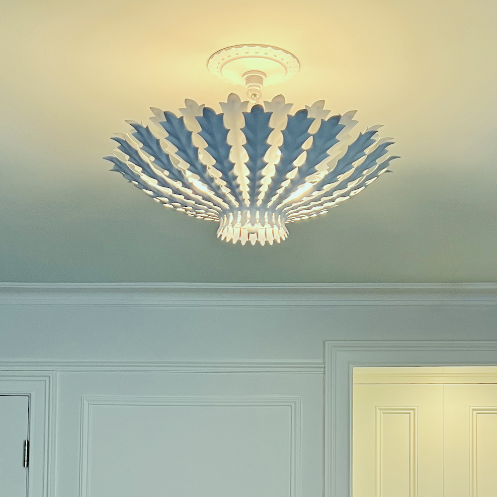 The Hampton Mini Chandelier by Visual Comfort is perfect in my newly renovated bedroom.