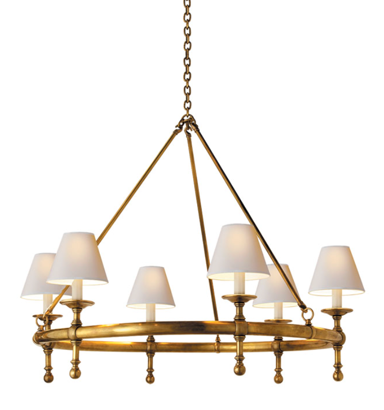 Visual Comfort classic ring chandelier