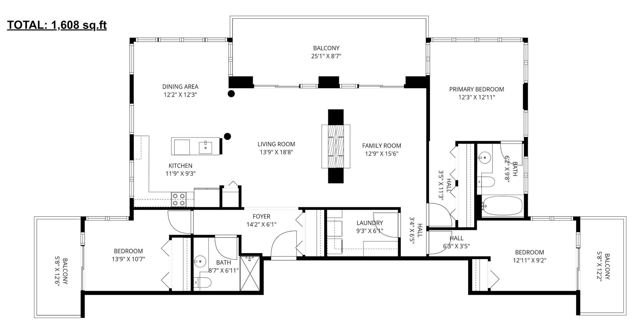 modern condo mess floor plan